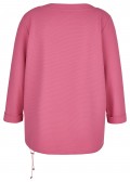 Fließendes Sweatshirt mit Tunnelzug-Saum /