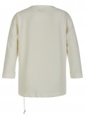 Fließendes Sweatshirt mit Tunnelzug-Saum /