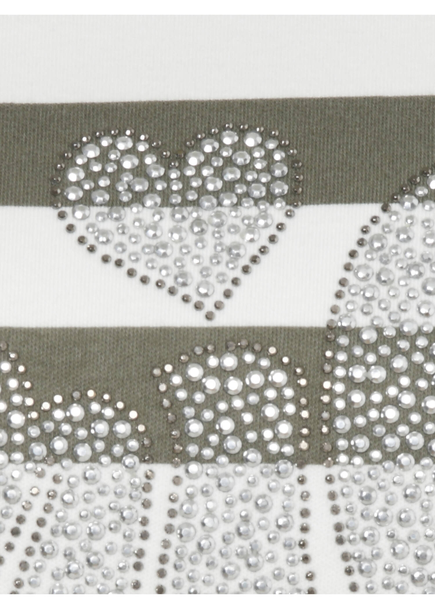 Modisches Sweatshirt mit Glitzersteinen / 