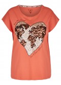 Modernes Blusentop mit Statement /
