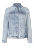 Jeansjacke mit unifarbenem Stil / 