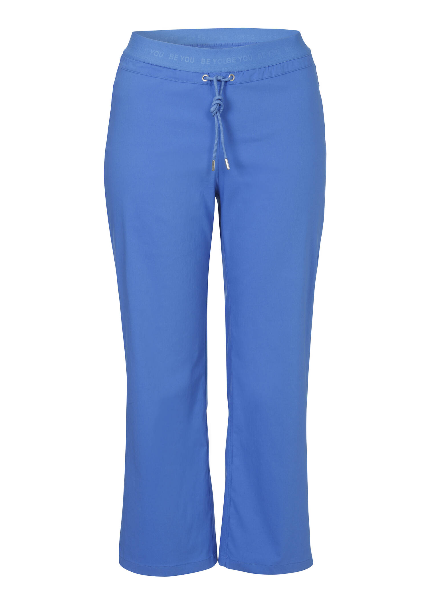 Sportive Culotte in unifarbenem Stoff /