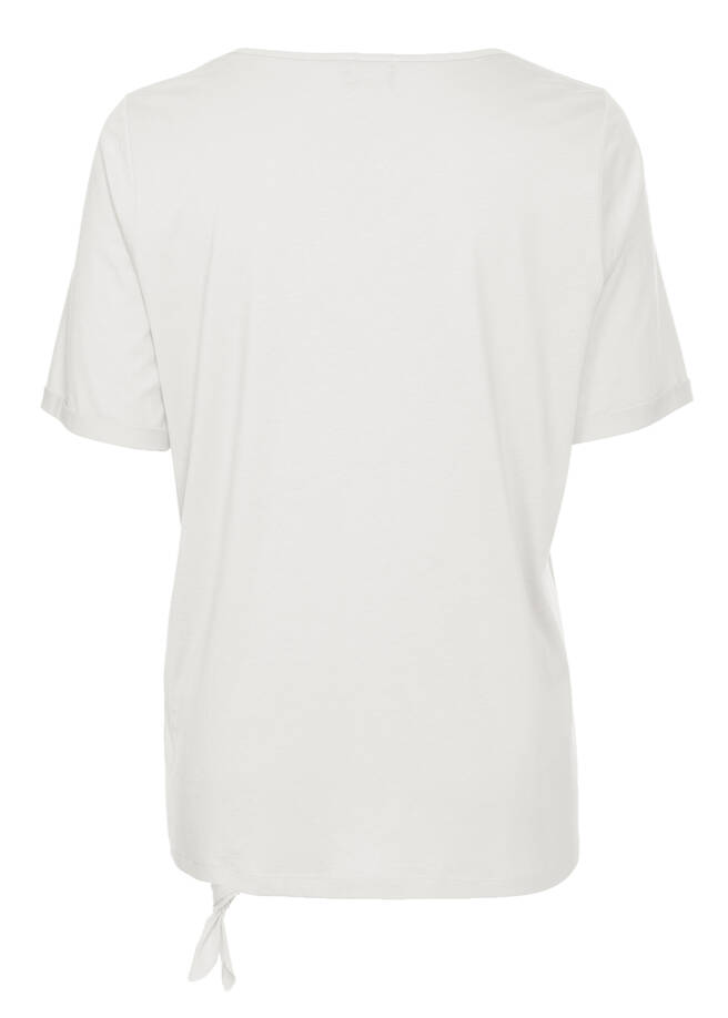 Locker-leichtes T-Shirt mit Glitzerdetails / 