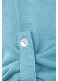 Schlichte Strickjacke in unifarbenem Design / 