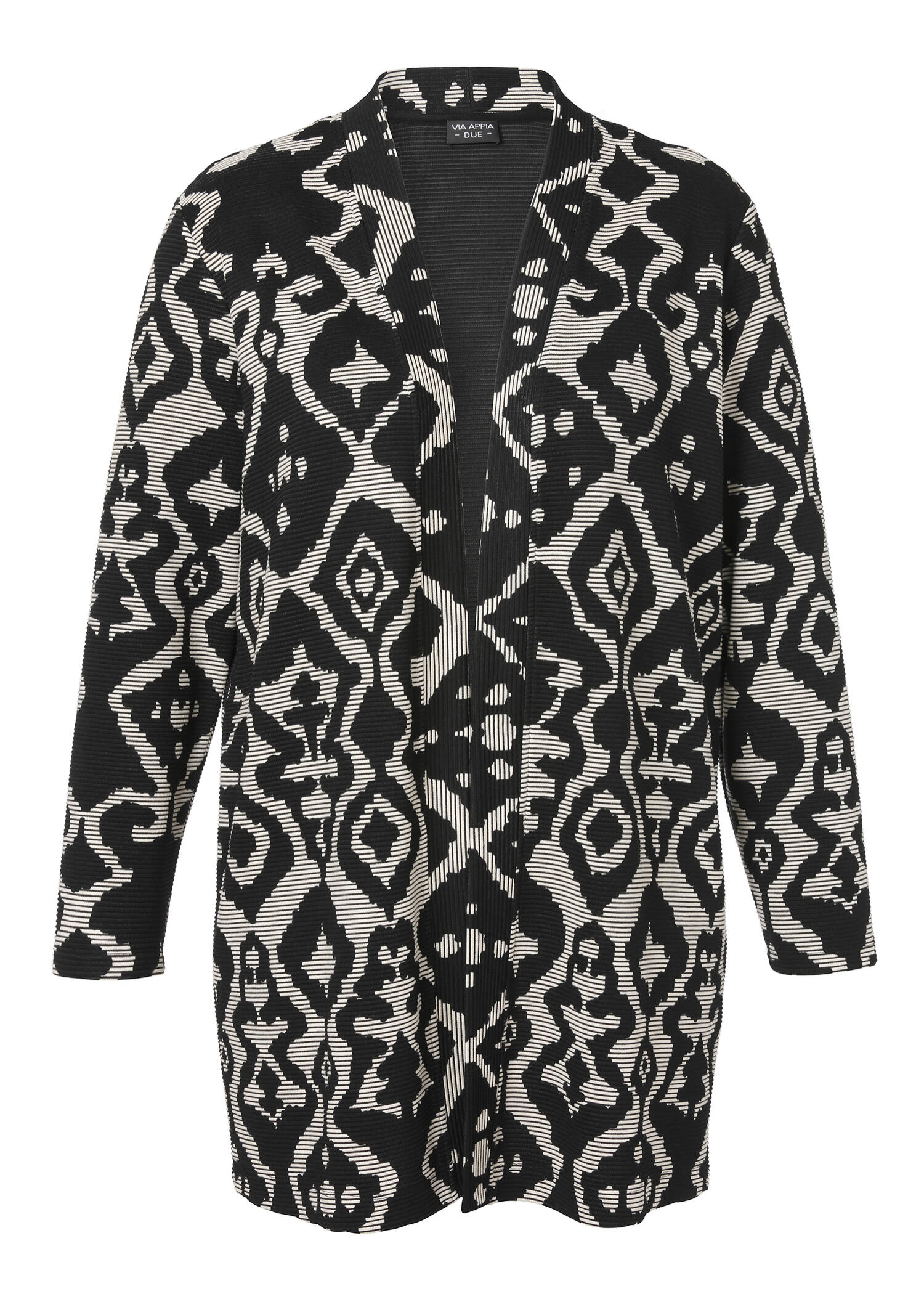 Modischer Cardigan mit grafischem Allover-Muster /