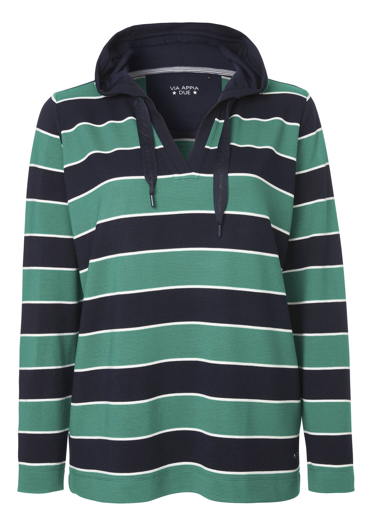 Sportives Kapuzensweatshirt mit Glitzerdetails /