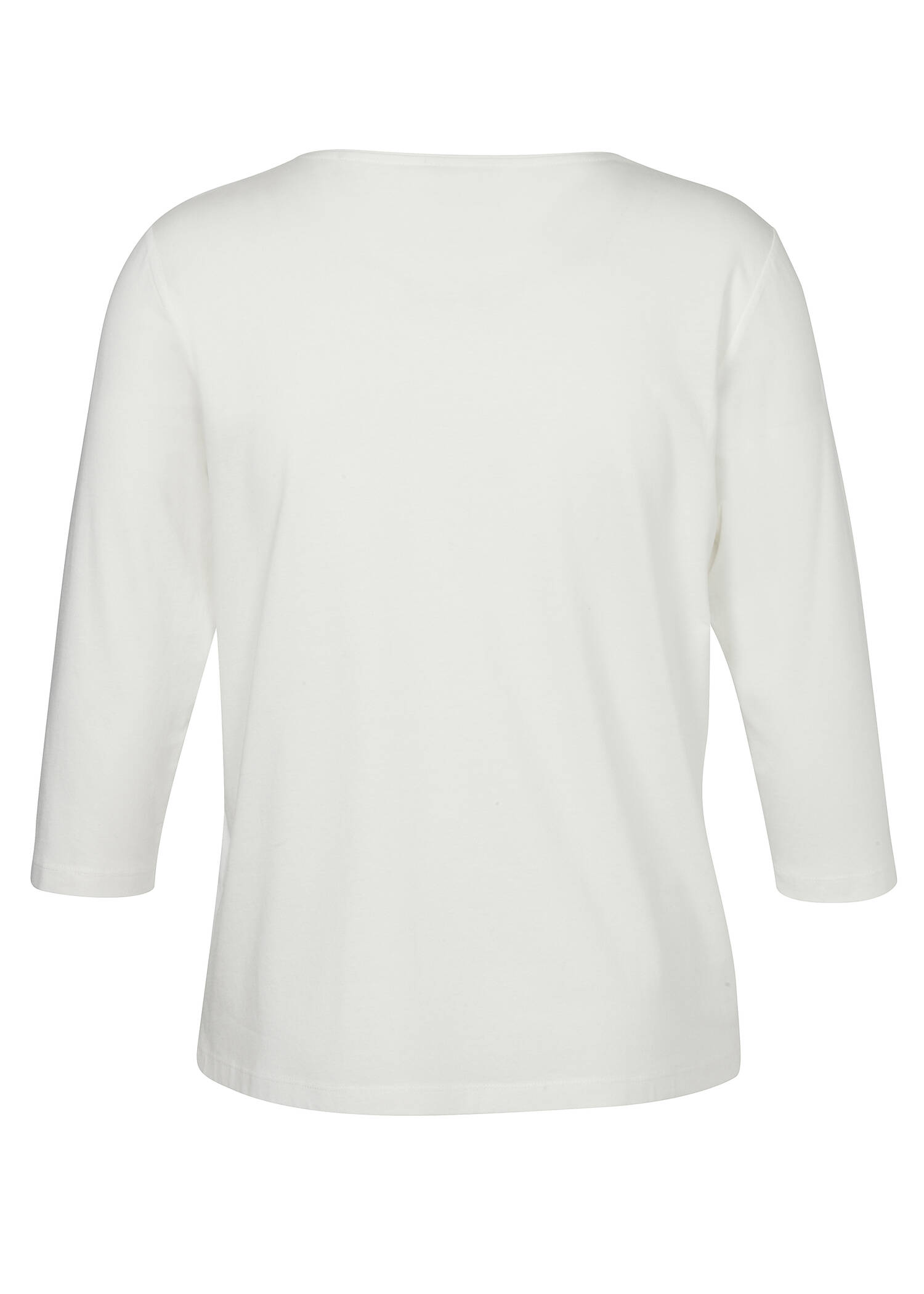 Modisches T-Shirt aus unifarbenem Stoff /
