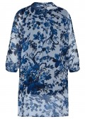 Elegante Hemdbluse mit geblümtem Muster /
