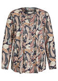Bedruckte Bluse mit Paisley-Muster / 