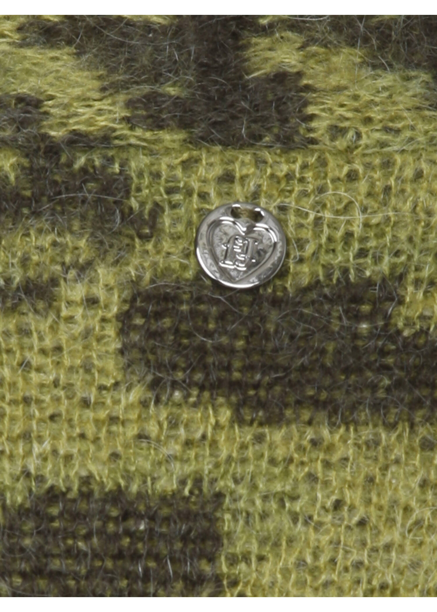 Modische Strickjacke mit Animalprint /