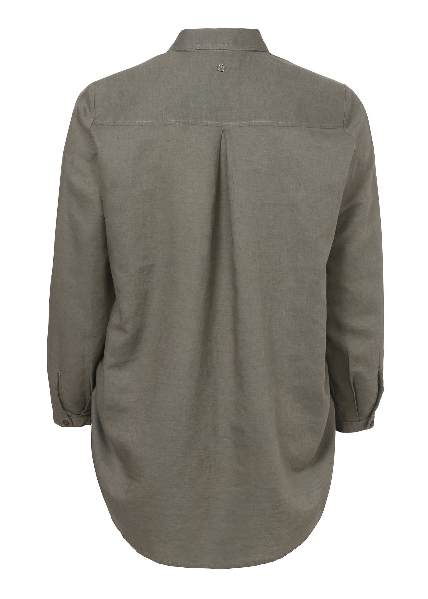 Dezente Bluse in unifarbenem Design /