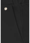 Elegante Schlupfhose aus unifarbenem Stoff / 