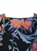 Extravagantes 3/4-Arm-Shirt mit floralem Muster /