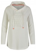 Verspielter Stehkragenpullover mit Front-Motiv /