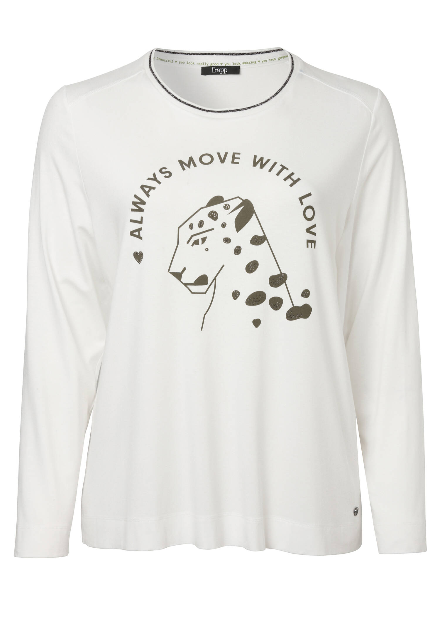 Jugendliches Langarmshirt mit Ziernähten /