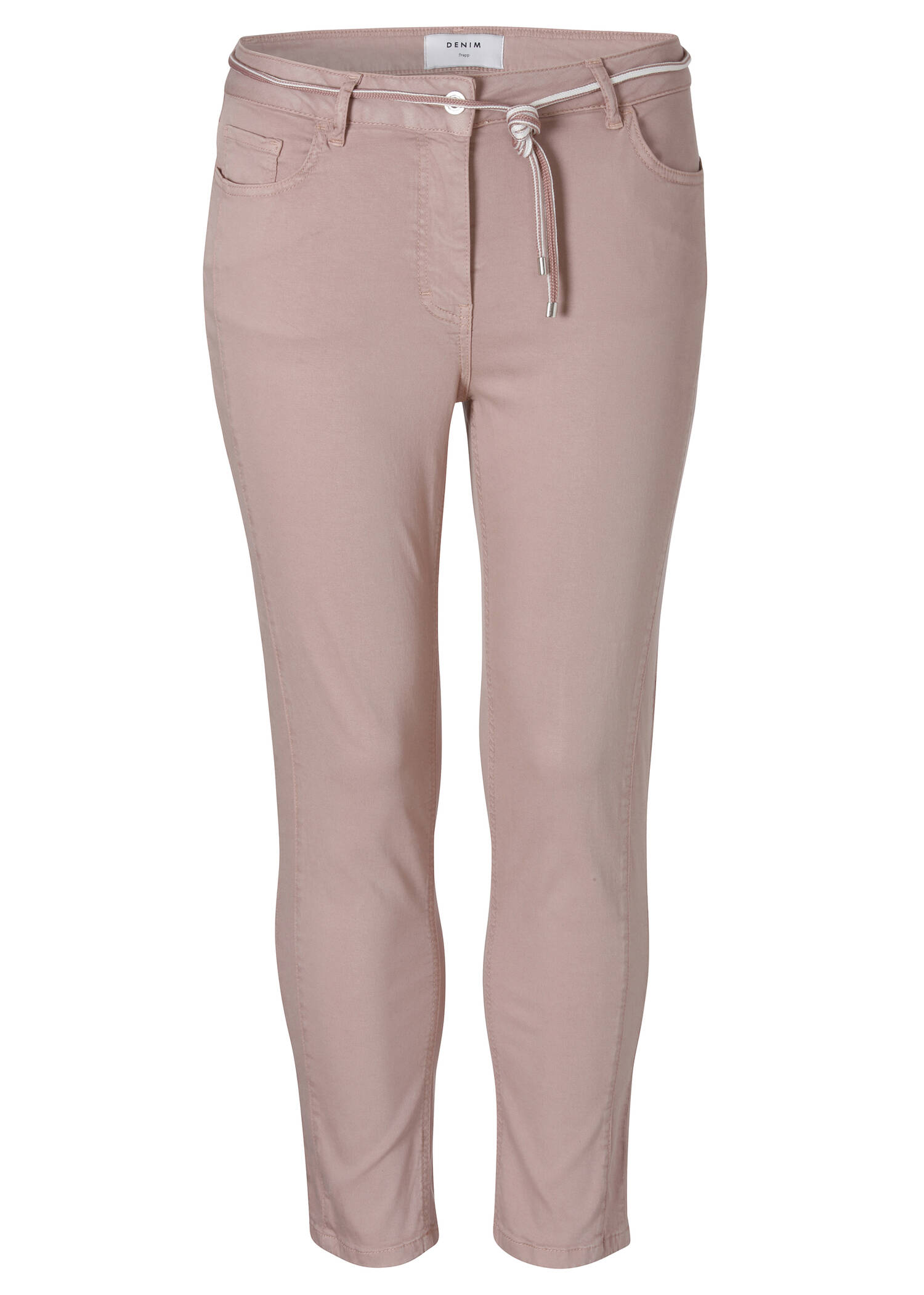 Schlichte Stoffhose in unifarbenem Design /
