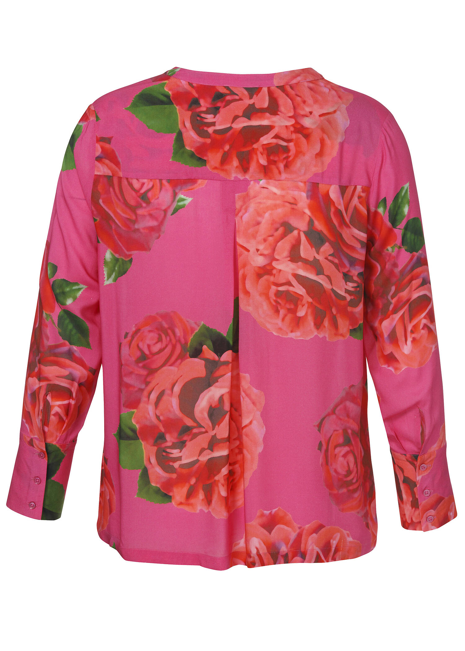 Feminine Langarmbluse mit Allovermuster /