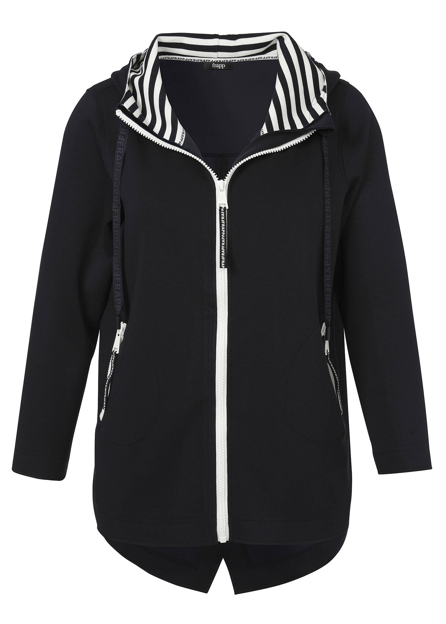 Modische Trainingsjacke in unifarbenem Design / 