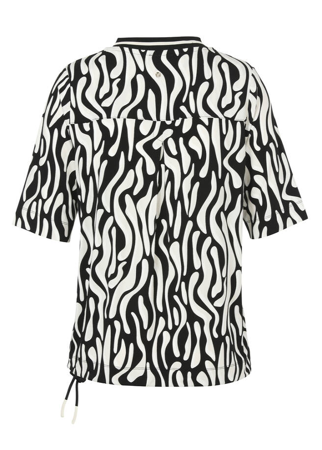 Black & White Print-Shirt Modern Animal / 