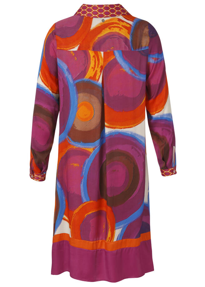 Farbstarkes Eyecatcher Kleid in A-Form / 