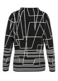 Black & White Feinstrick-Pullover / 