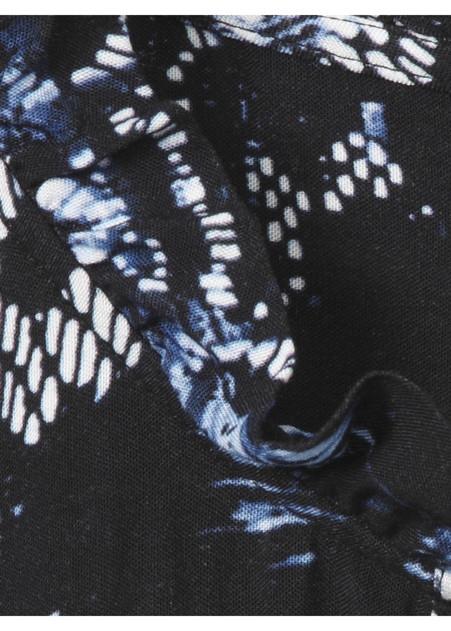 Fließende Viskose-Tunika mit Allover-Print /