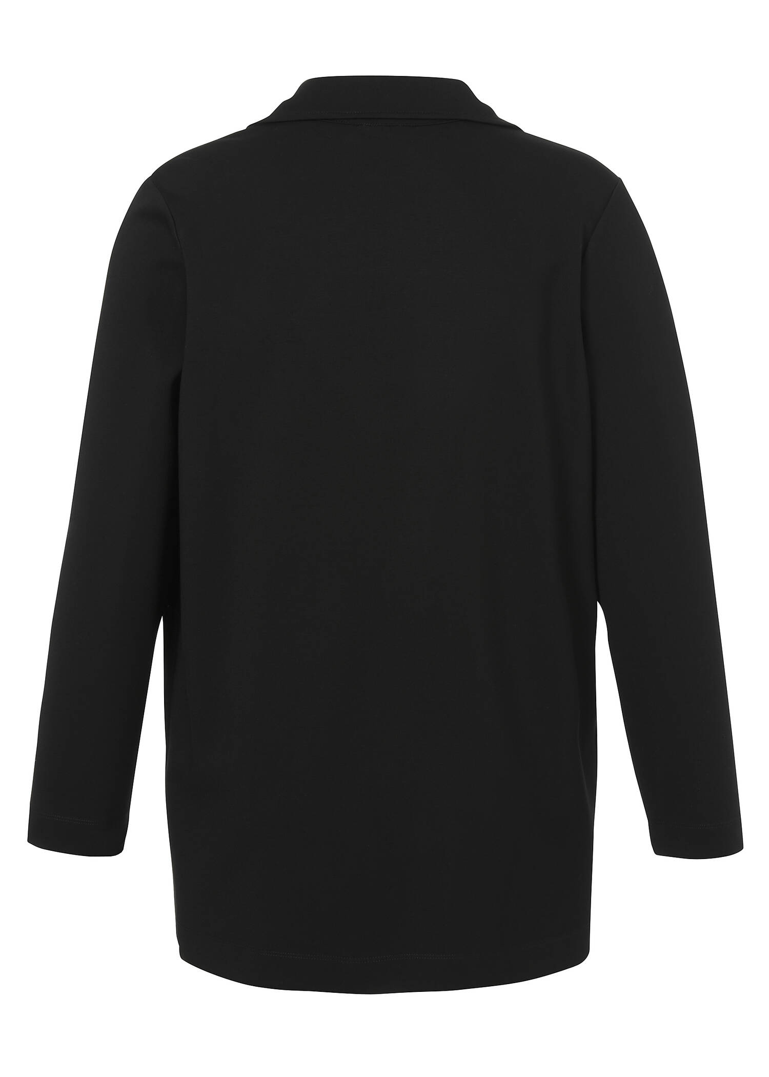 Moderner Blazer in unifarbenem Design /