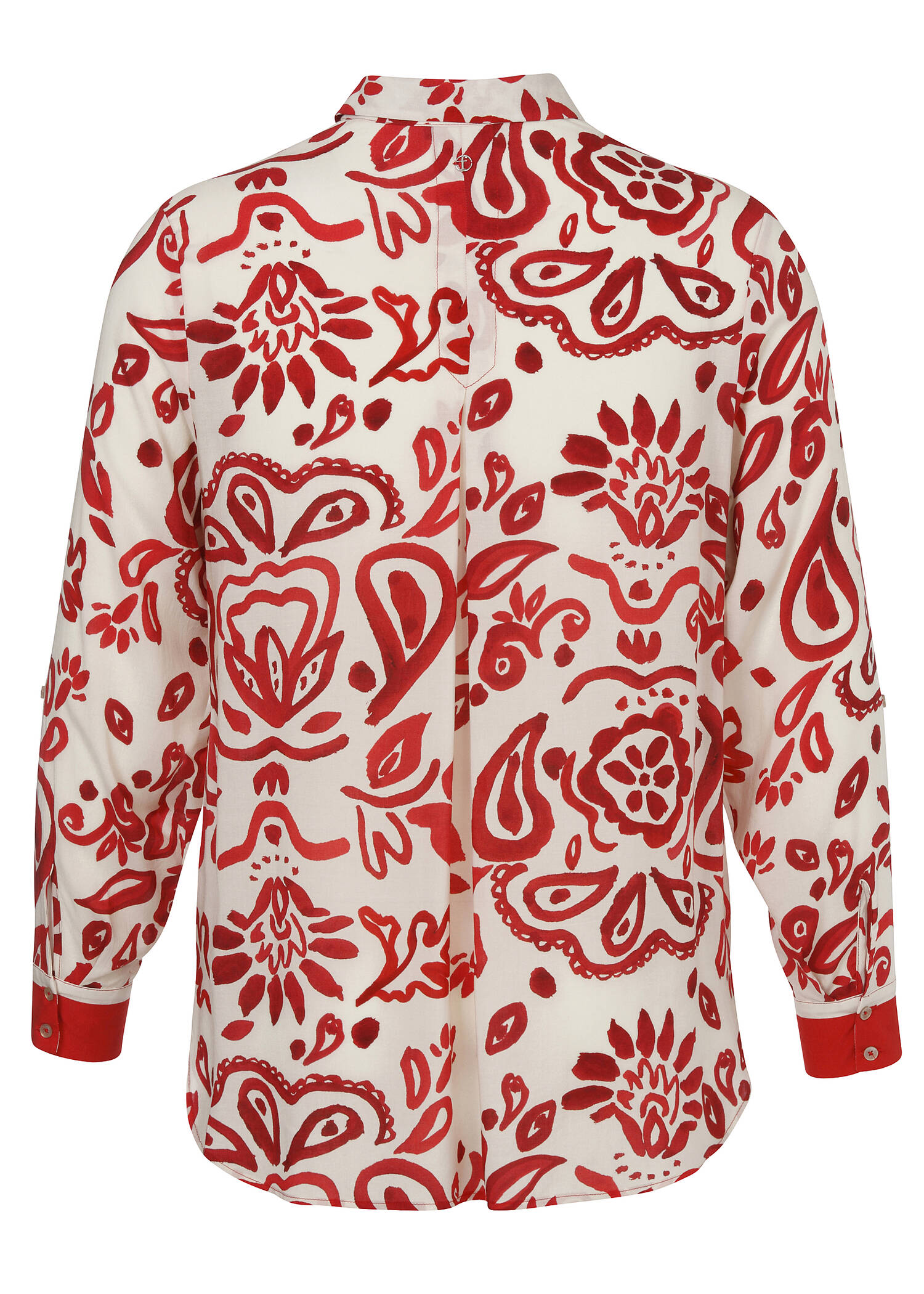 Viskose-Print-Bluse Bicolor /