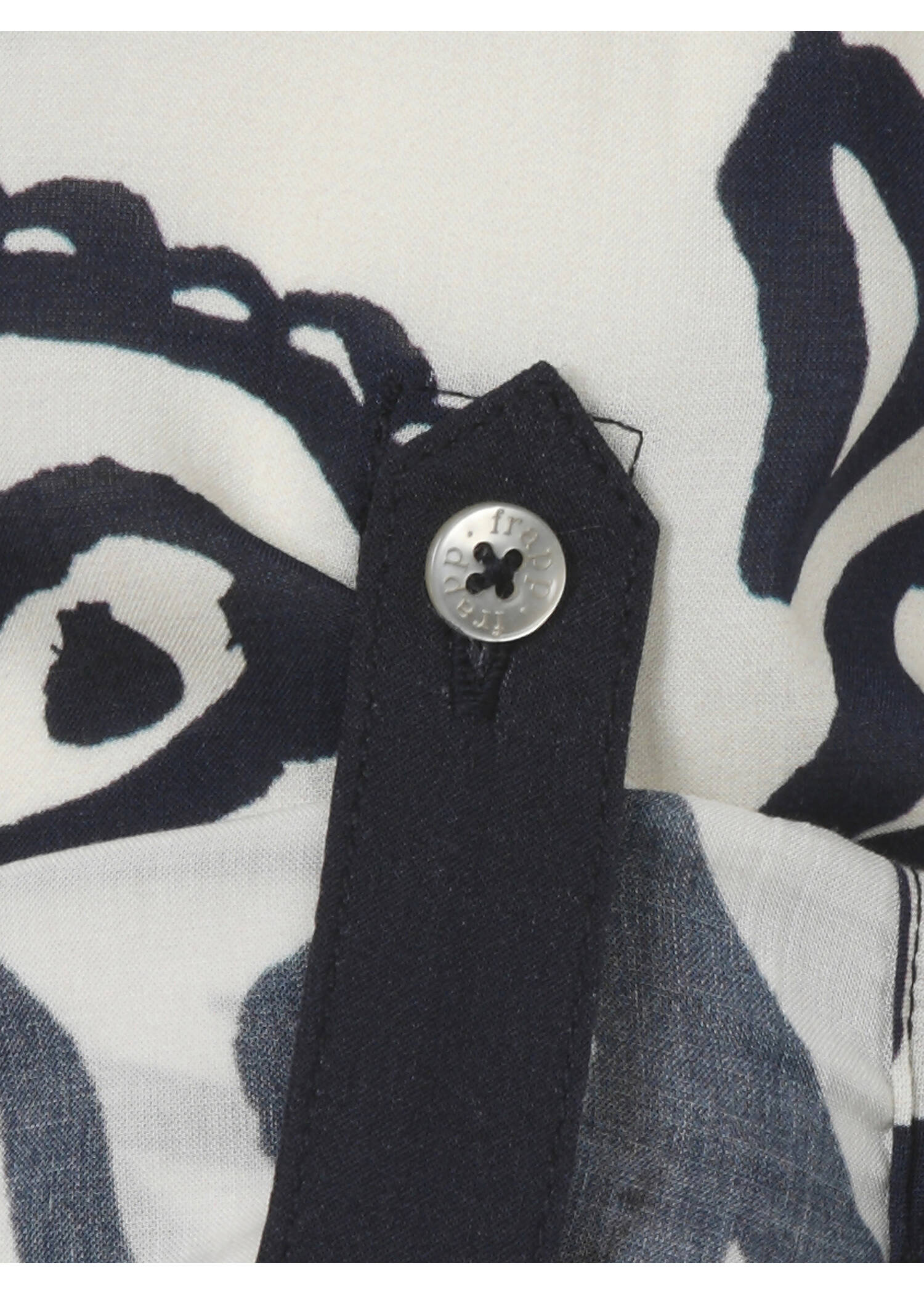 Viskose-Print-Bluse Bicolor /