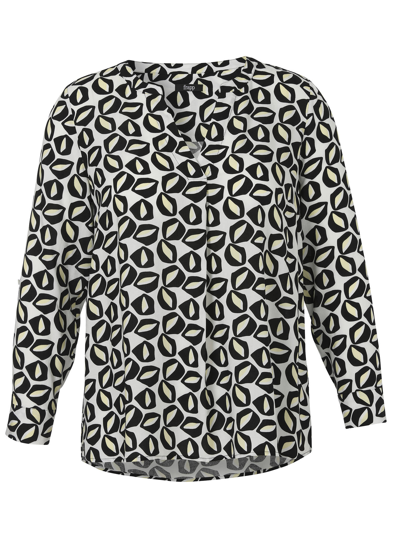 Viskose Schlupfbluse mit Allover-Print / 