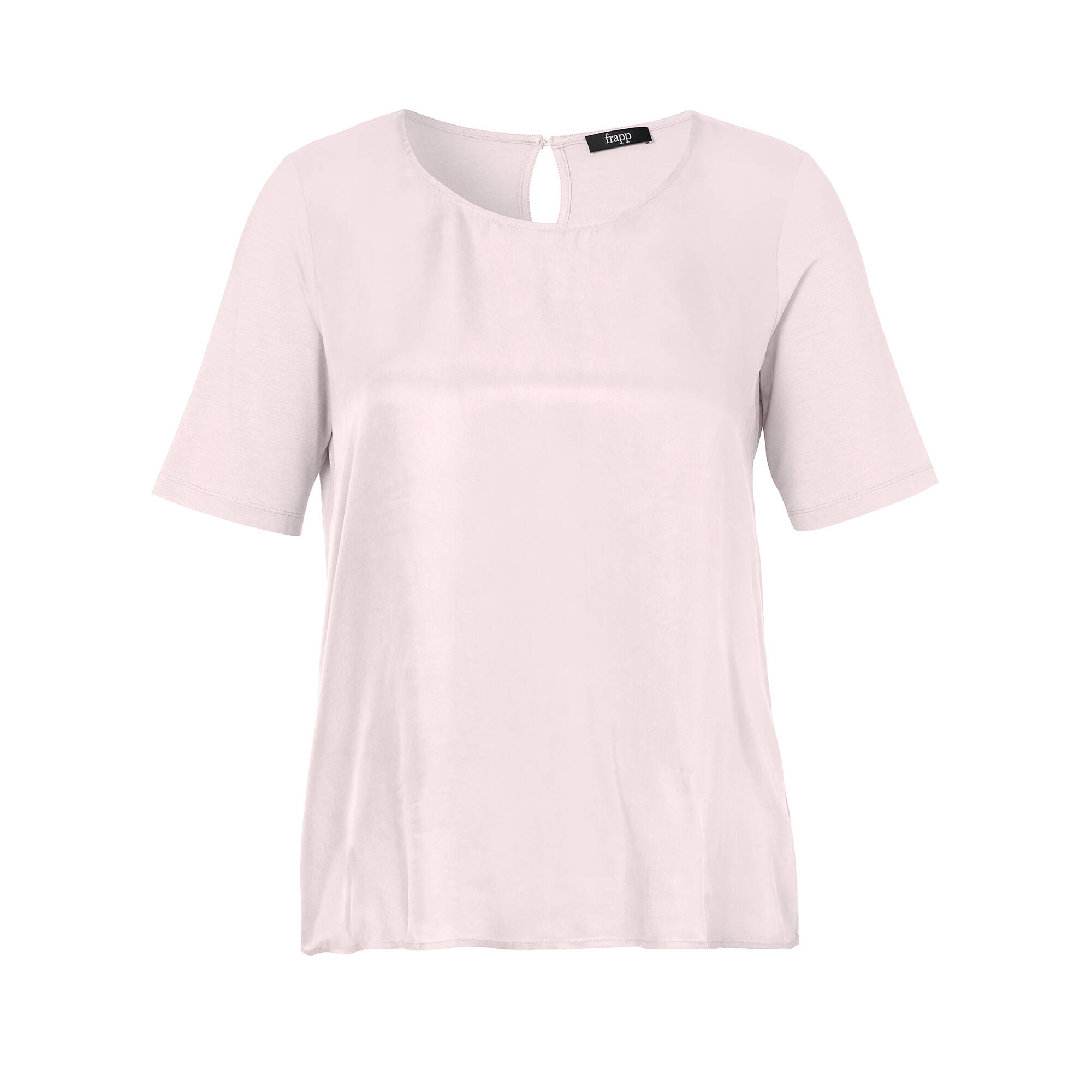 Leicht ausgestelltes Halbarm-Blusenshirt