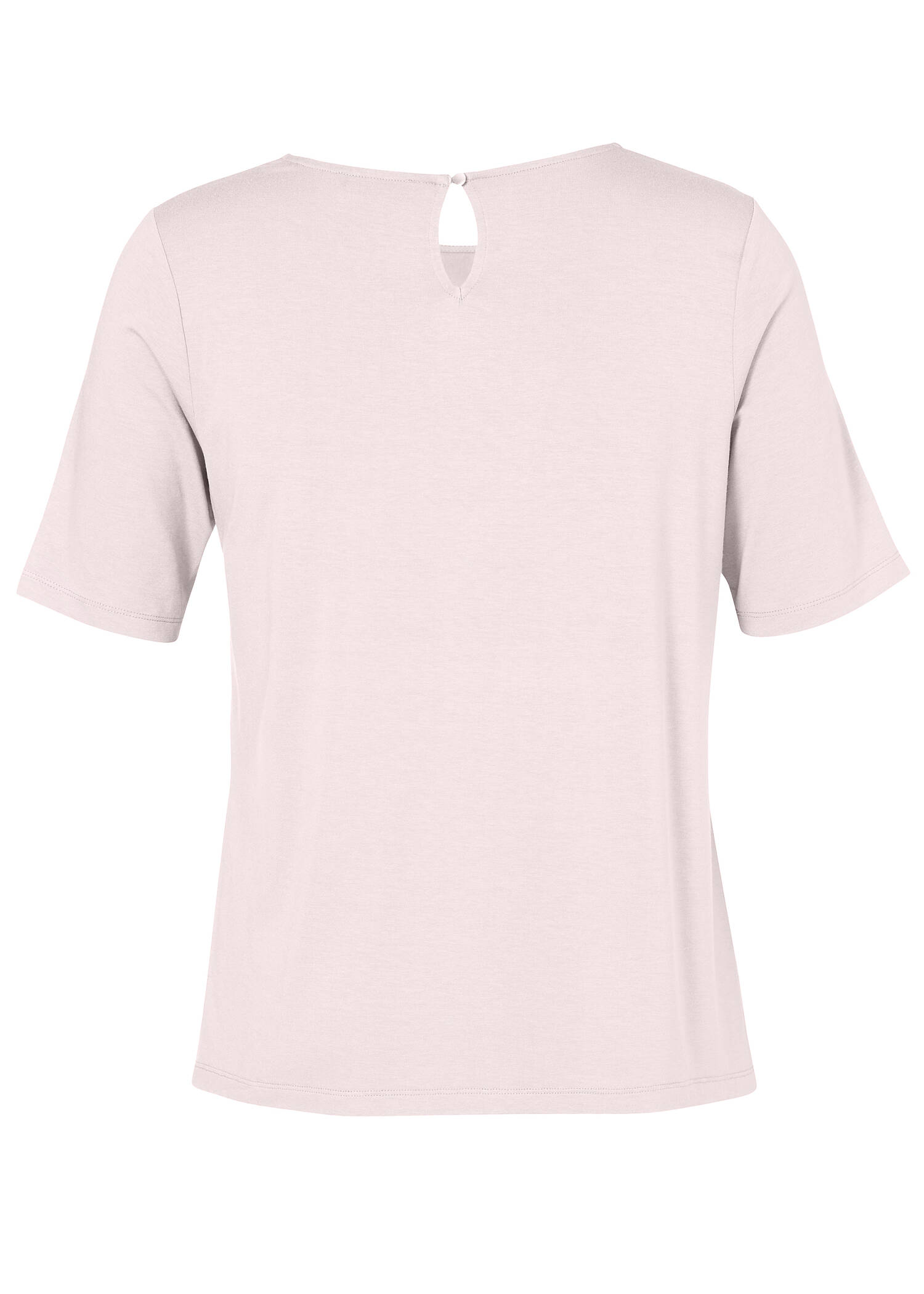 Leicht ausgestelltes Halbarm-Blusenshirt / 