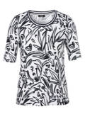 Softes Baumwoll-Stretch Print-Shirt Halbarm / 