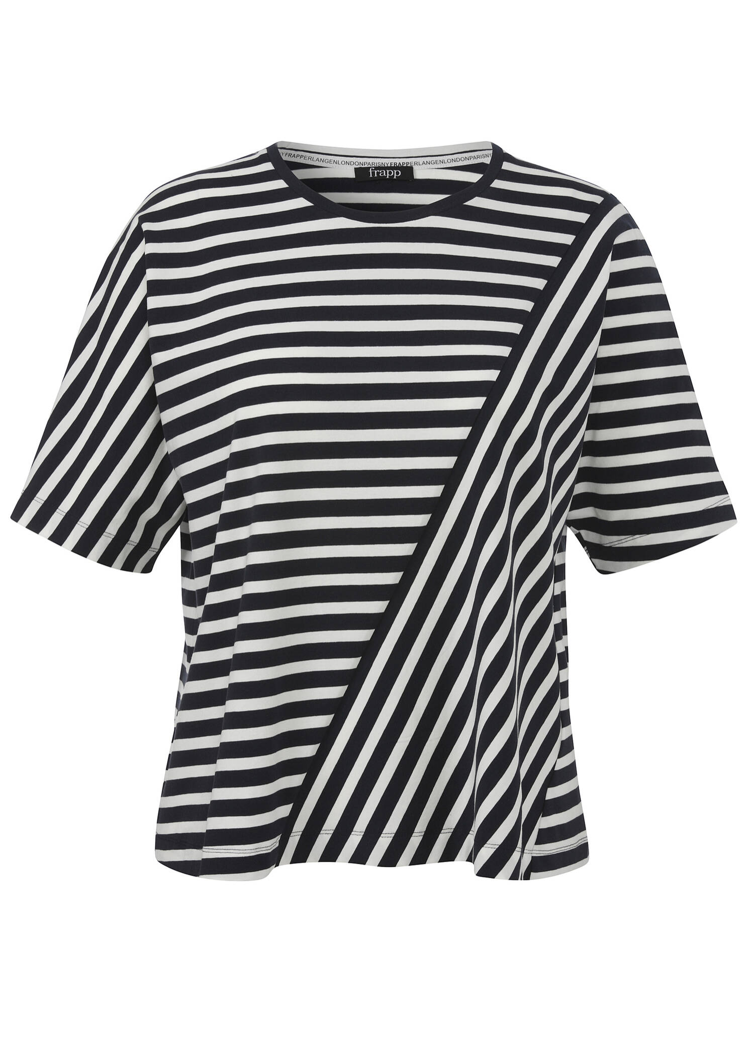 Edles T-Shirt im Streifen-Dessin /