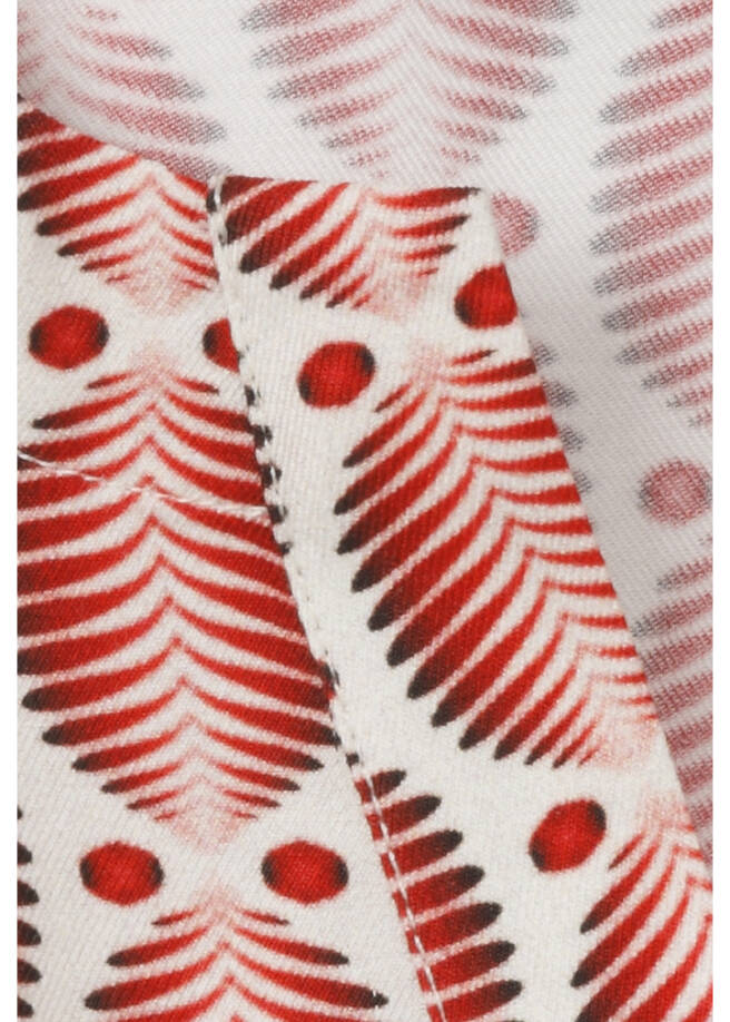 Print-Viskose-Bluse im Blouson-Style / 