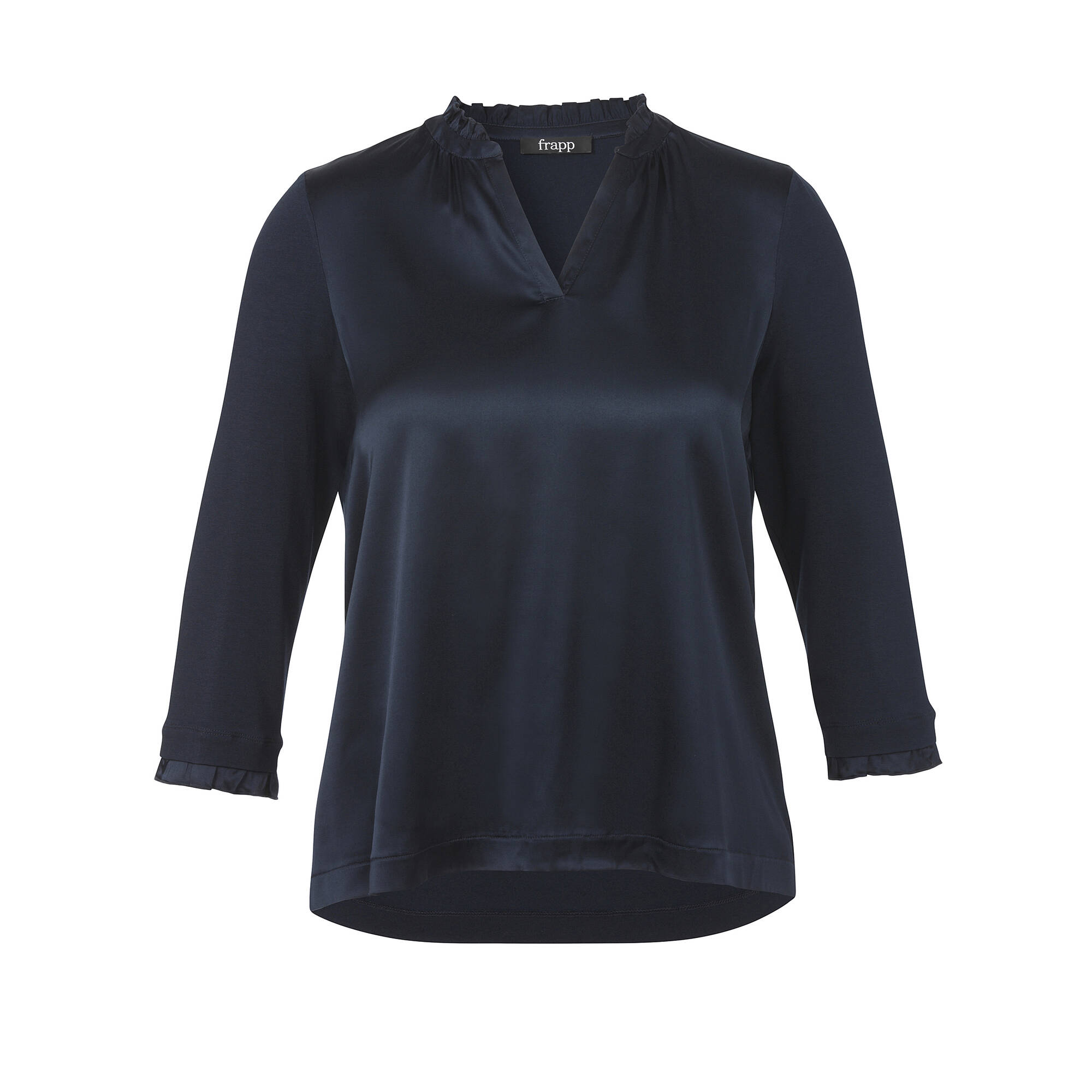 Feminines 3/4-Arm Blusenshirt Feminines 3/4-Arm Blusenshirt