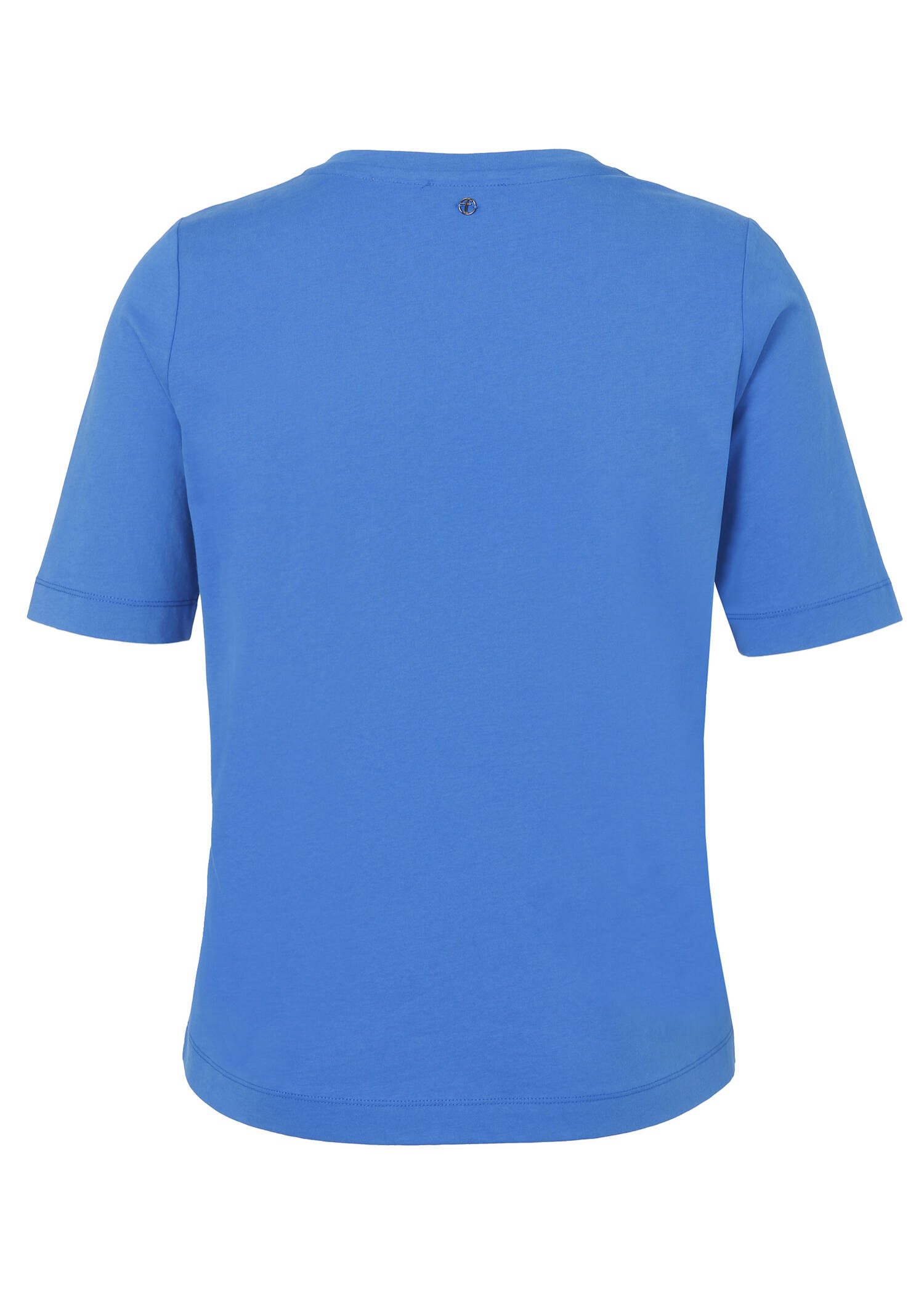 Softes Halbarm-Shirt mit Schmuck-Emblem /