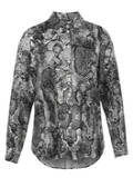 Trendy Hemdbluse Snake-Print / 