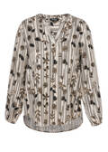Viskose-Schlupfbluse mit edlem Print / 