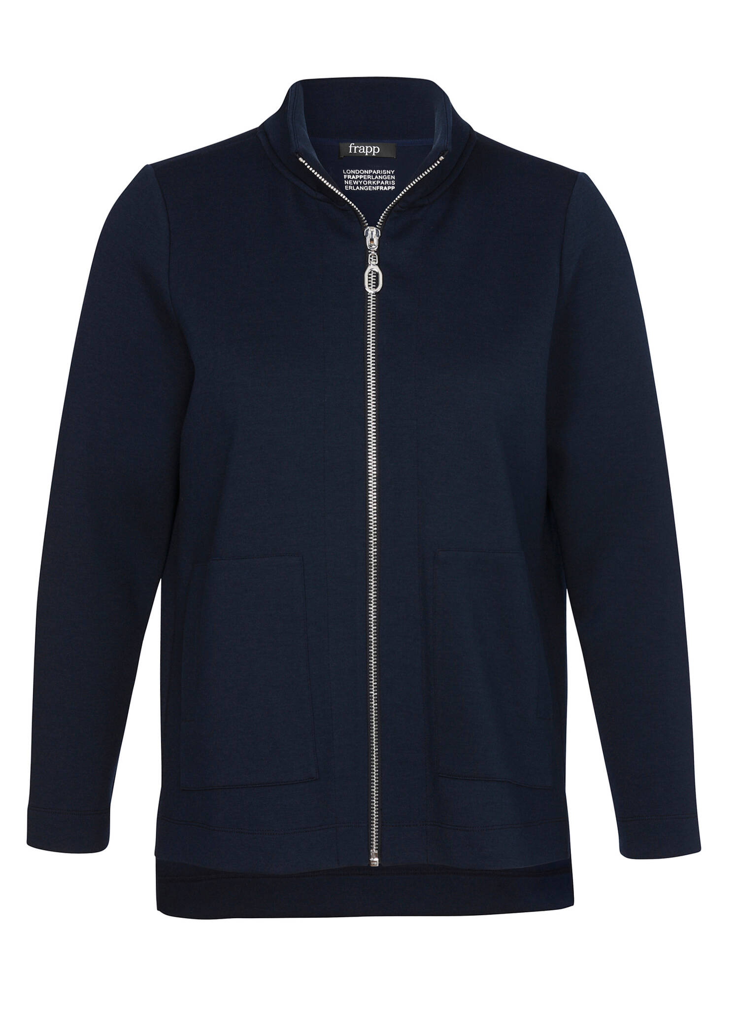 Jacke Navy mit Zipper-Verschluss / 