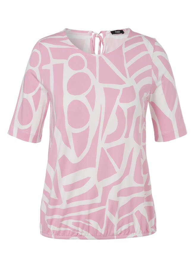 Chices Print-Shirt mit Gummizugsaum / 