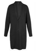 Topmodischer Sweat-Mantel mit Revers / 
