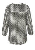 3/4-Arm Viskose-Bluse mit Allover-Print / 