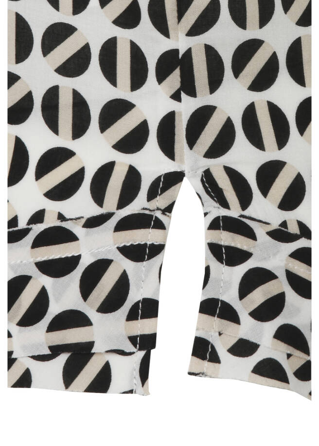 3/4-Arm Viskose-Bluse mit Allover-Print / 