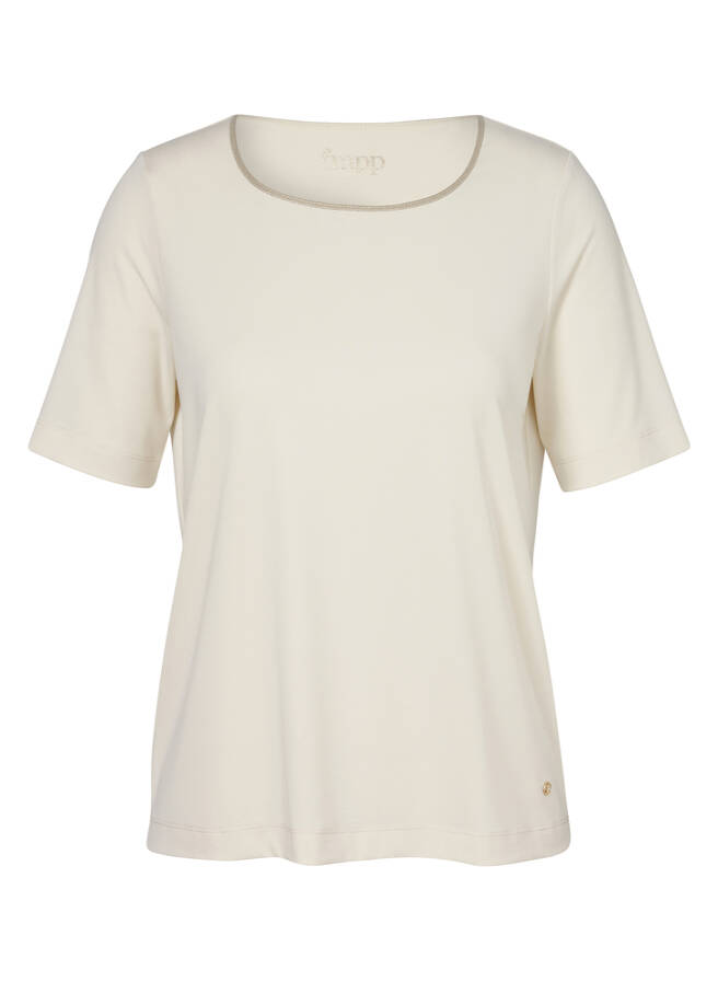 Softes Premium Kombi-Shirt butter Frontansicht