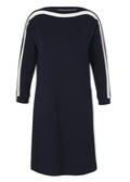Sweatkleid Navy im leichten A-Schnitt / 
