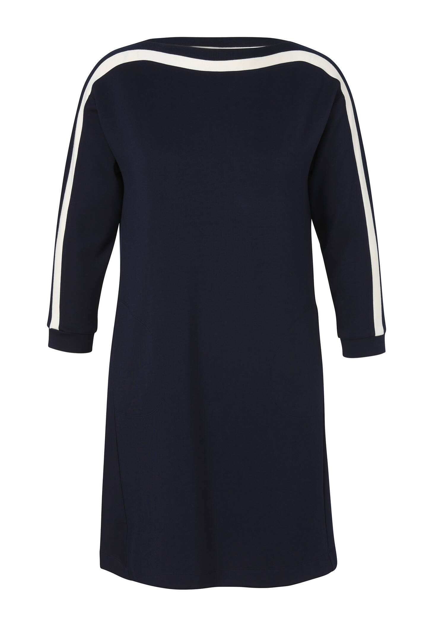 Sweatkleid Navy im leichten A-Schnitt / 