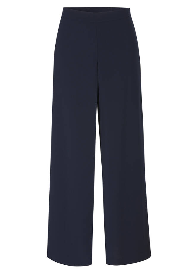 Dunkelblaue Kombihose / Hosenrock Zweilagig navy Frontansicht