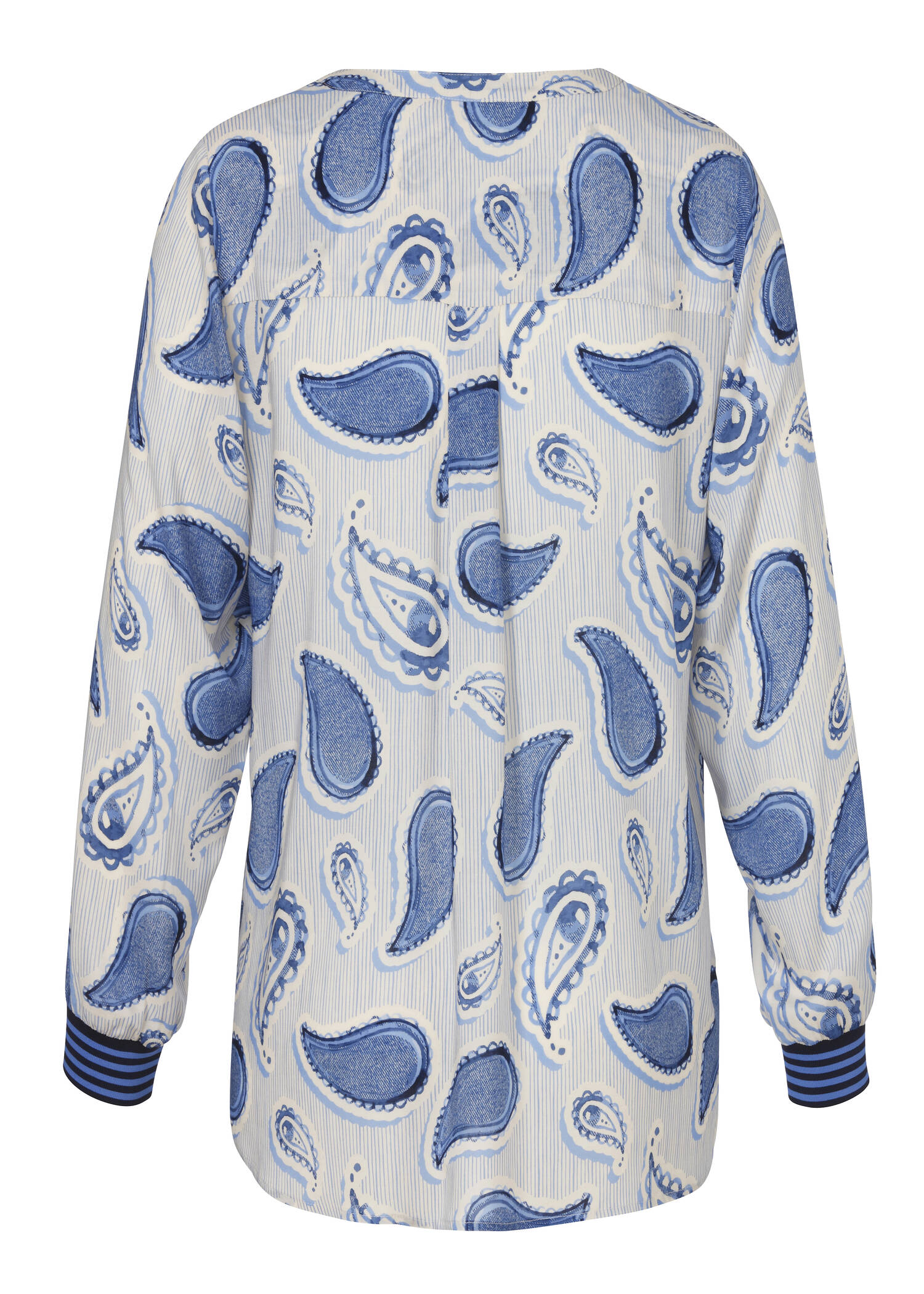 Feminine Viskosebluse mit Paisleymuster / 