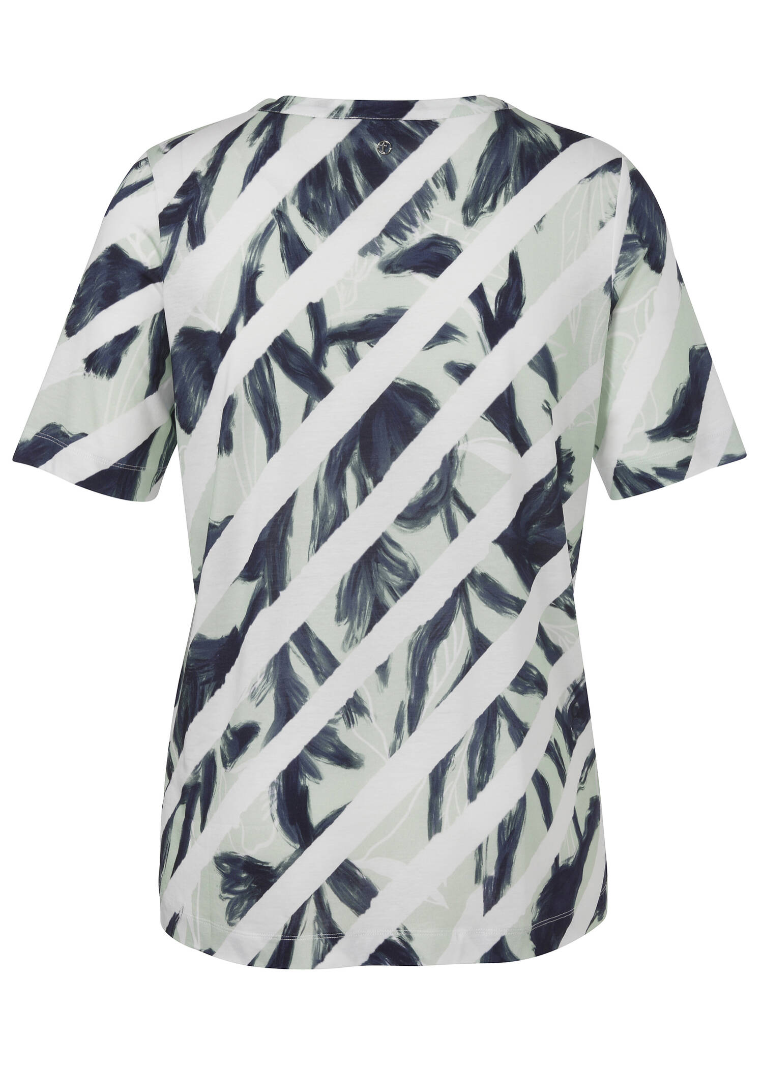 Edles Print-Shirt mit Cut Out / 